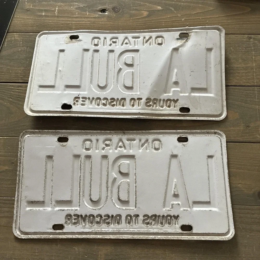 Ontario Custom Vanity Plates LA BULL 1991 Yours To Discover